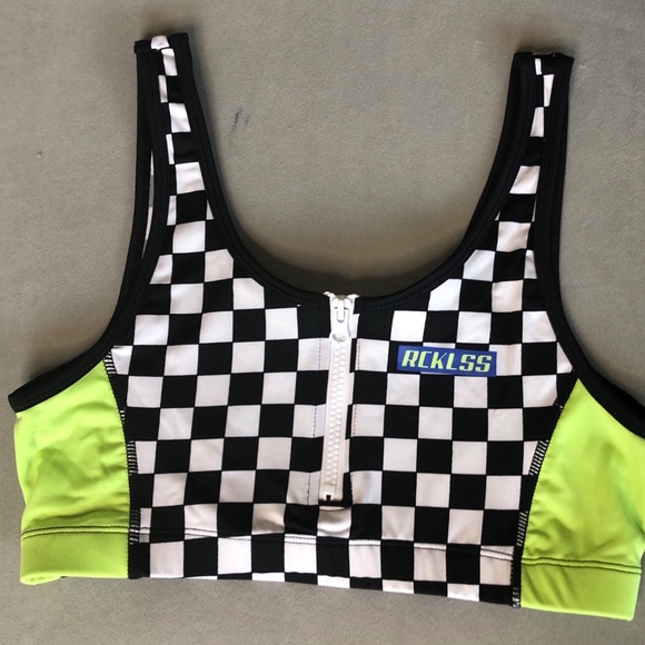 Tops - Young & Reckless zip down sports bra